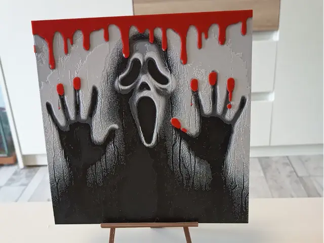HueForge model: Ghostface Scream Hueforge by 3DNesy