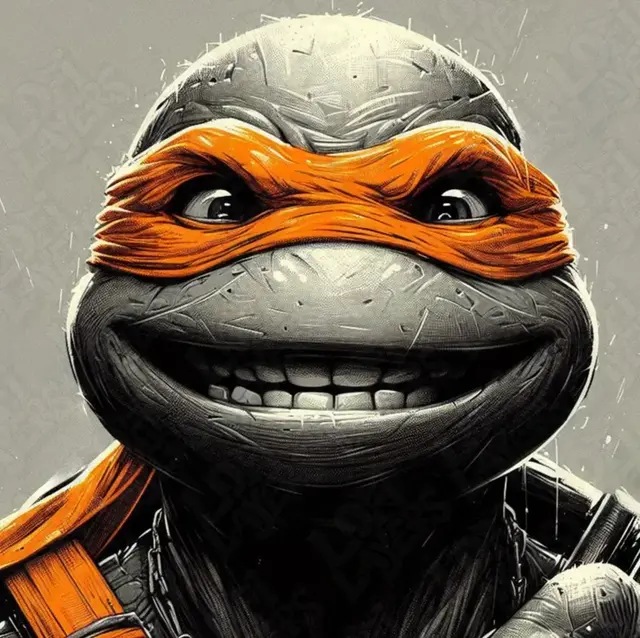HueForge model: TMNT Michelangelo (Mikey) Hueforge by LoFi Layers