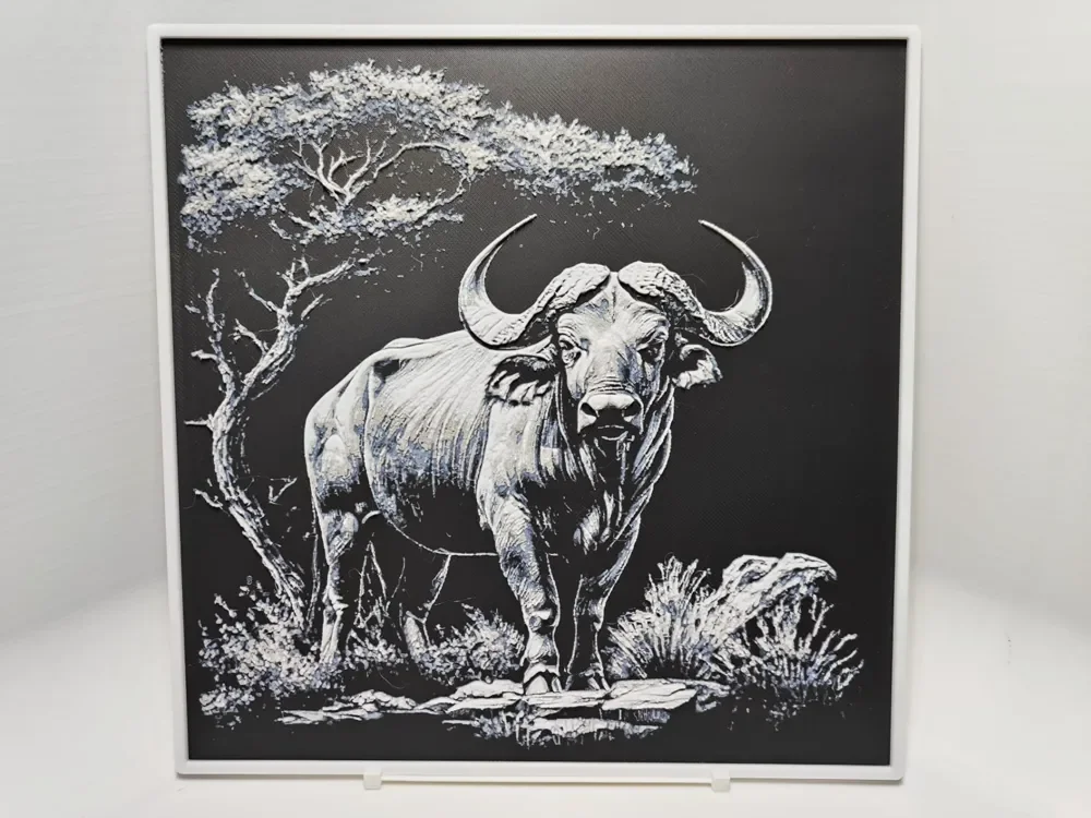 African Buffalo - Hueforge by BeaN HueForge model: African Buffalo - Hueforge by BeaN