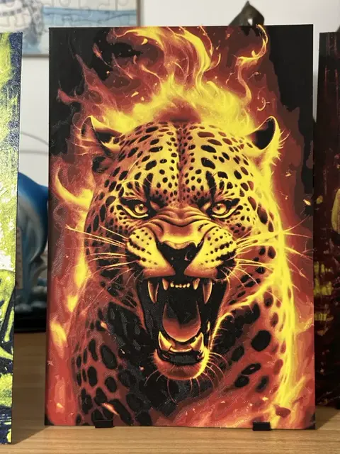 HueForge model: Leopard HueForge Fire 163x245 by enricoRE