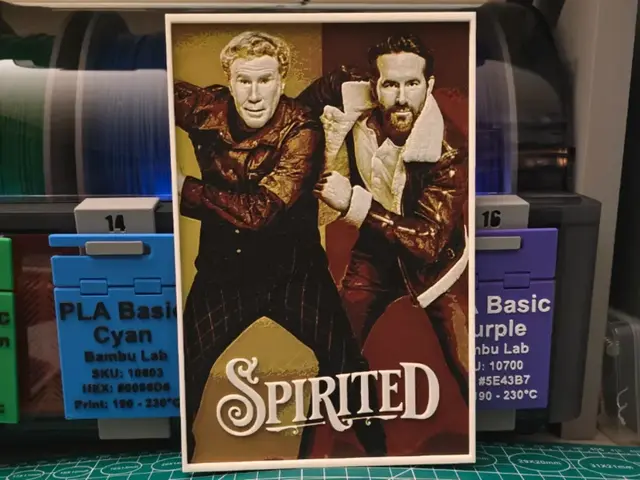 HueForge model: Spirited Movie Poster - Hueforge Art by Lumpy3D