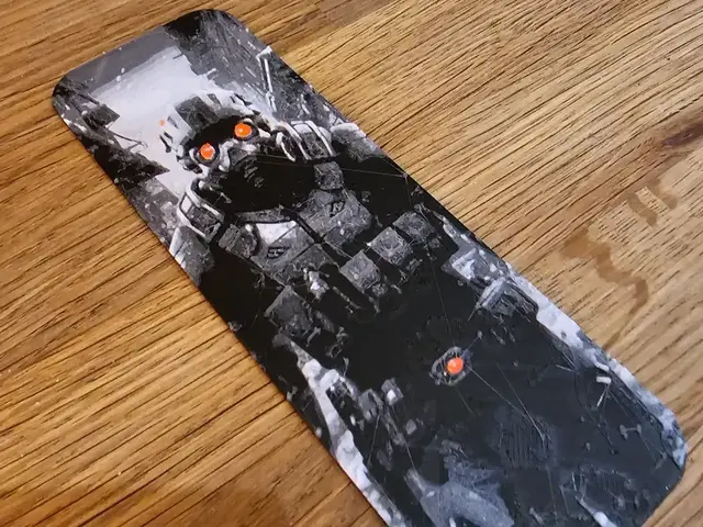 HueForge model: A Beautiful Bookmark, of a futuristic Soldier by BLUSH Designs