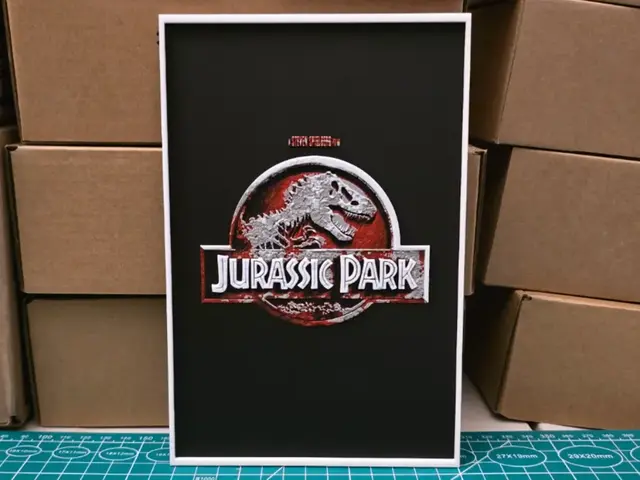 HueForge model: Jurassic Park Movie Poster - Hueforge Art by Lumpy3D