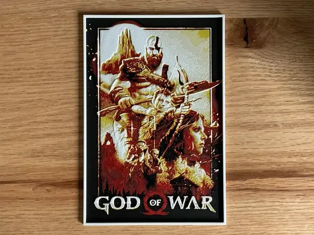 HueForge model: God Of War Hueforge Video Game Poster by NiiON