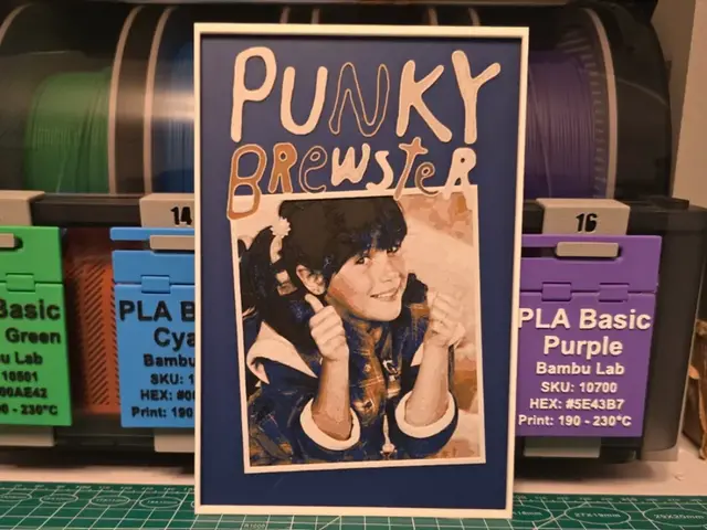 HueForge model: Punky Brewster Series Poster - Hueforge Art by Lumpy3D