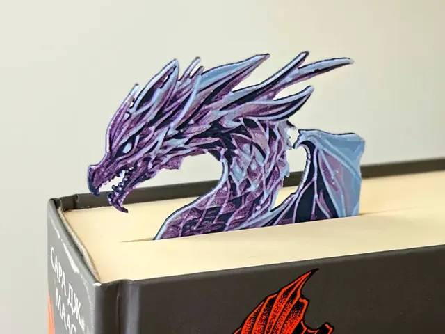 HueForge model: Crystal Wyvern - Dragon Bookmark by C3D