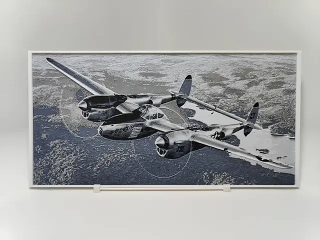 HueForge model: Lockheed P-38 Lightning - Hueforge by BeaN
