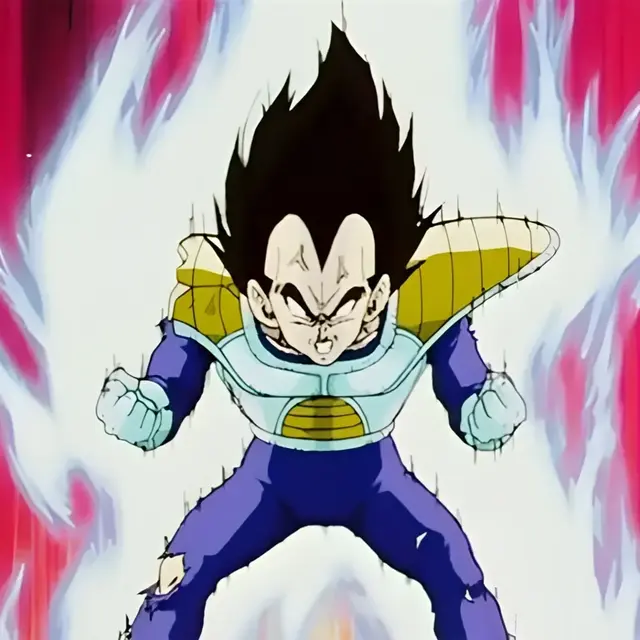 HueForge model: Vegeta Powering Up Hueforge 200x200 by Strata Prints