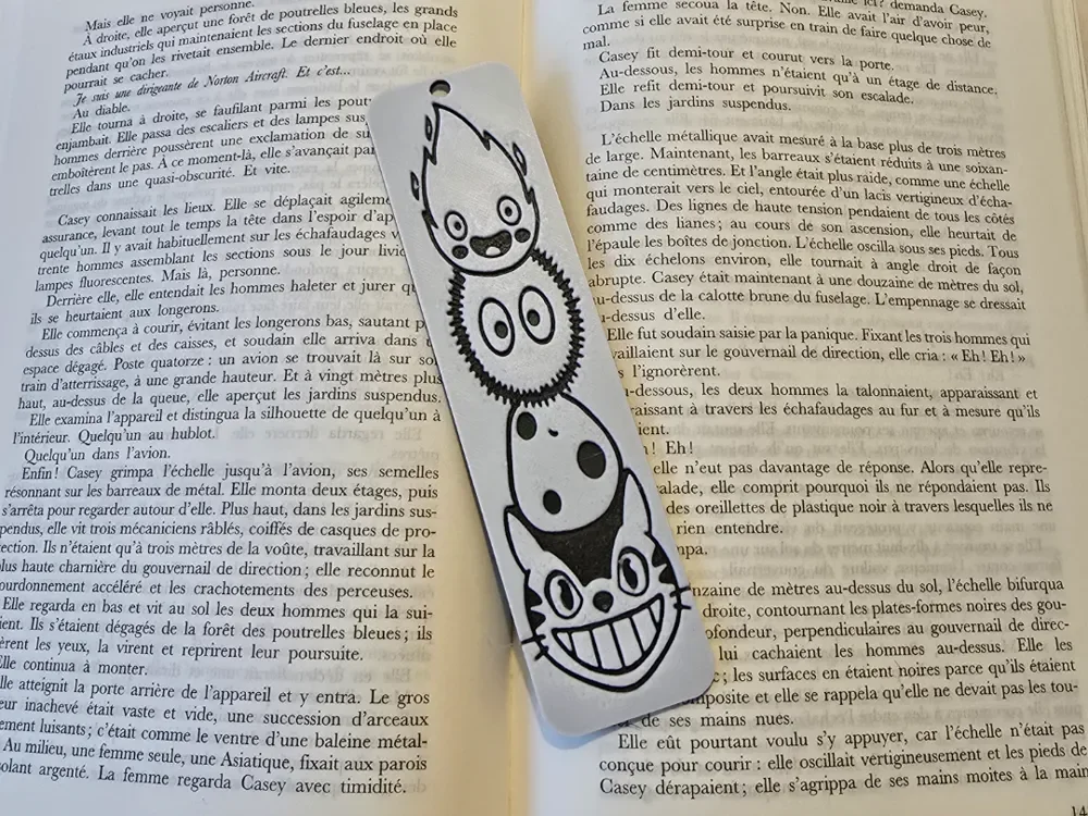 Bookmark Studio Ghibli by Kactus Fpv HueForge model: Bookmark Studio Ghibli by Kactus Fpv