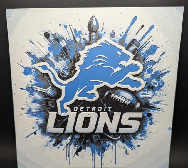 HueForge model: Detroit Lions Hueforge by the_bearded_jedi