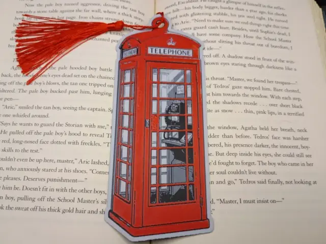 London Red Telephone Booth Bookmark or Ornament