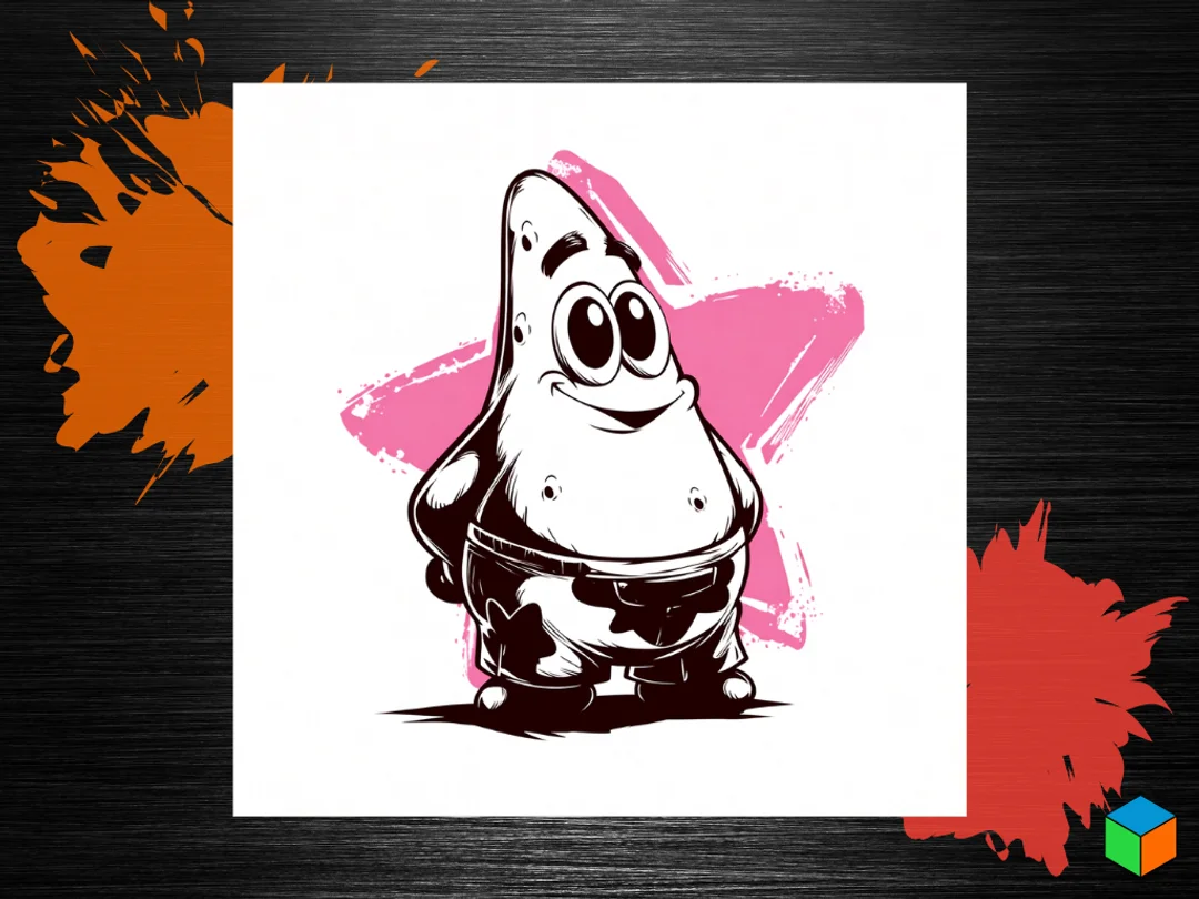 Patrick Star by 3D Prints By Vic HueForge model: Patrick Star by 3D Prints By Vic