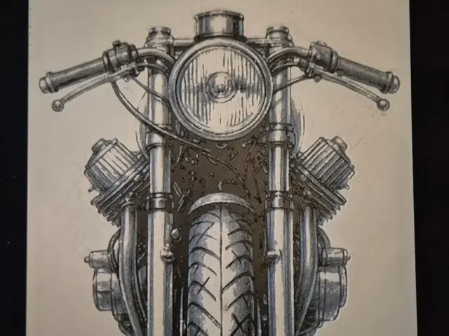 HueForge model: Motorbike hueforge by Buntsta
