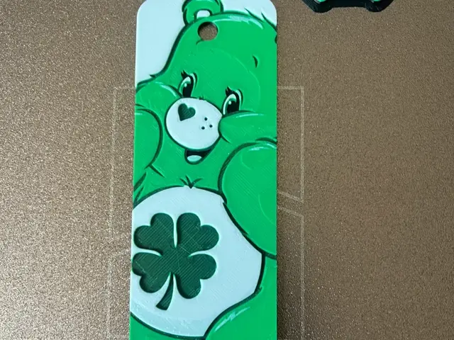 HueForge model: green care bear bookmark by Morganja
