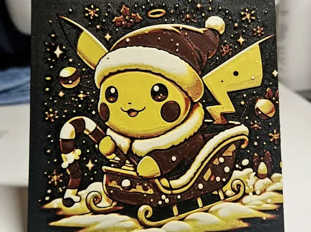 Christmas Pokemon Pickachu Santa