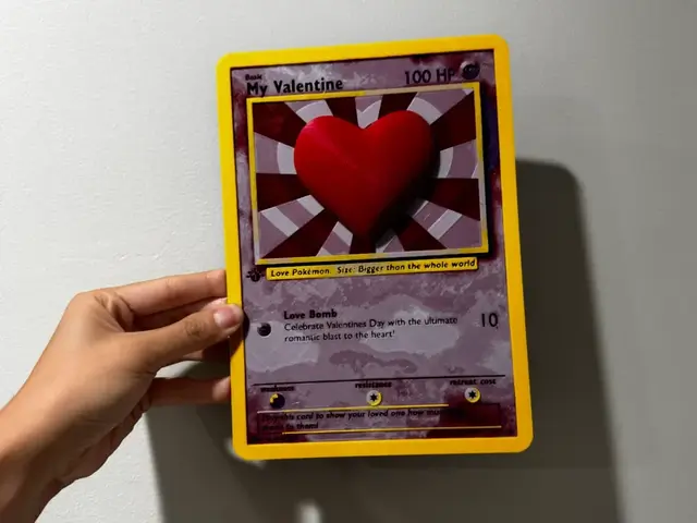 Oversized Valentines Day Pokemon Card
