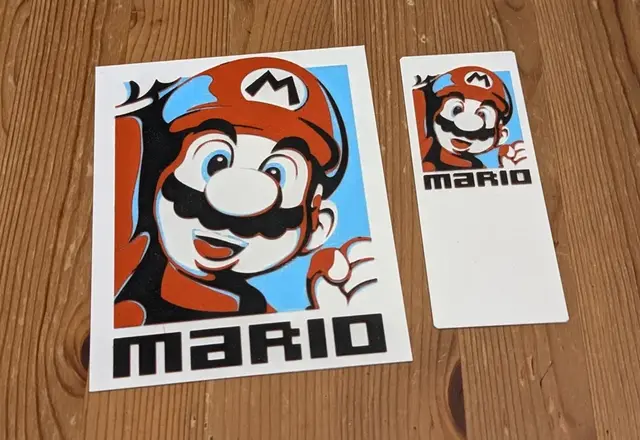 HueForge model: Super Mario Pop - Bookmark and Hueforge by suaimondi