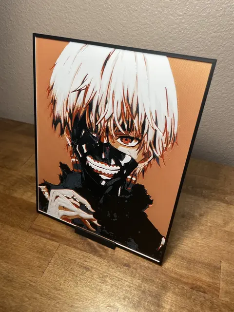 HueForge model: Ken Kaneki by Cloudy Nostalgia