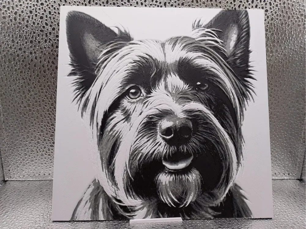 Skye Terrier Hueforge by Borishotch Industries HueForge model: Skye Terrier Hueforge by Borishotch Industries