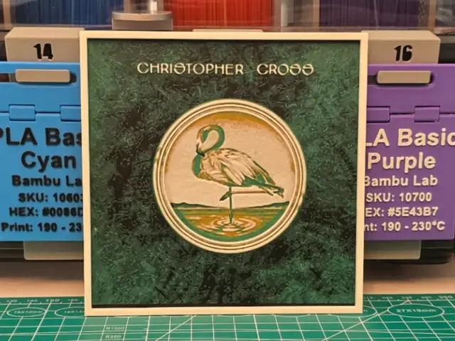 HueForge model: Christopher Cross "Christopher Cross" Album Art by Lumpy3D