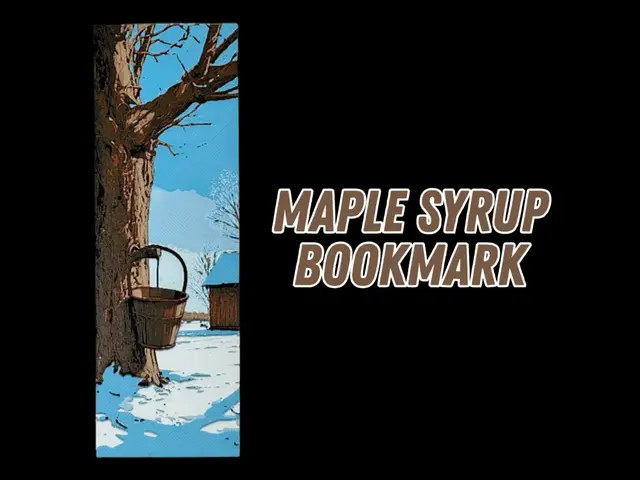 HueForge model: Maple Tree and Sugar Shack Bookmark by Canadian Gamer