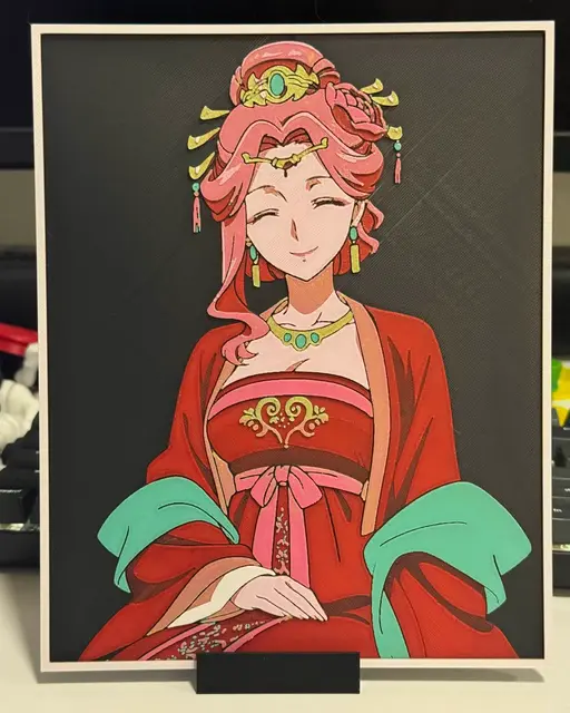 HueForge model: Lady Gyokuyou by Strata Prints