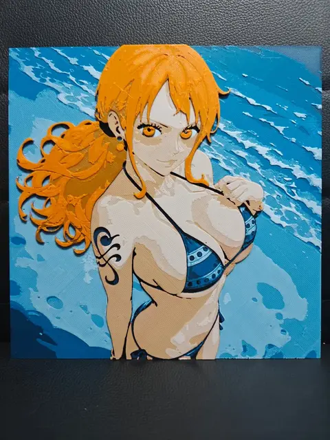HueForge model: Nami by TheHueforgeLady