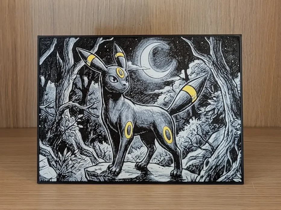 Umbreon Hueforge & Frame by Nextopia HueForge model: Umbreon Hueforge & Frame by Nextopia