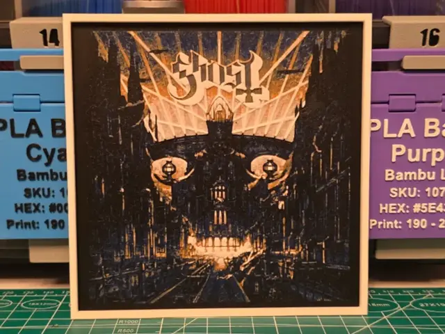 HueForge model: Ghost "Meliora" Album - Hueforge Art by Lumpy3D