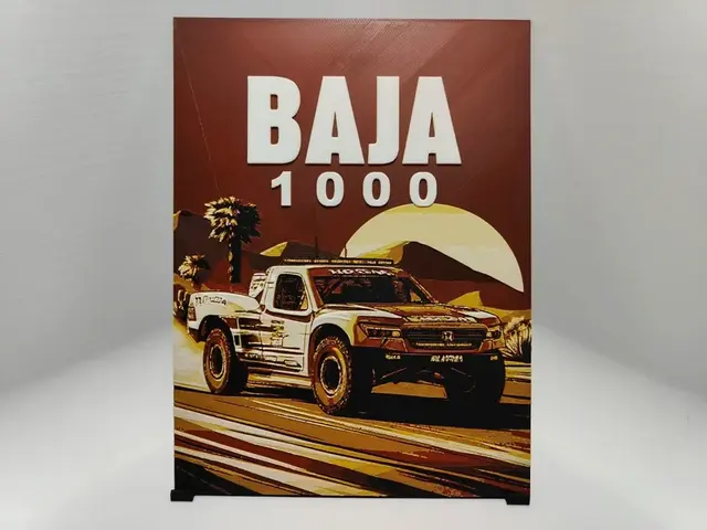 HueForge model: Baja 1000 Poster - Hueforge by BeaN