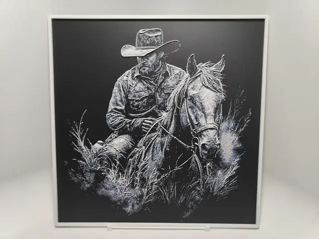 HueForge model: Cowboy on Horse - Hueforge by BeaN