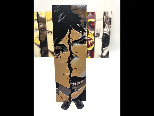 HueForge model: Attack on Titan 50x150mm Bookmark, Pieck by MythicHue's