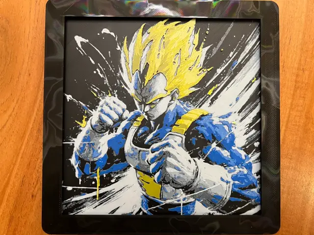 HueForge model: Vegeta(Multi-colored) by JustBe 3D Printing