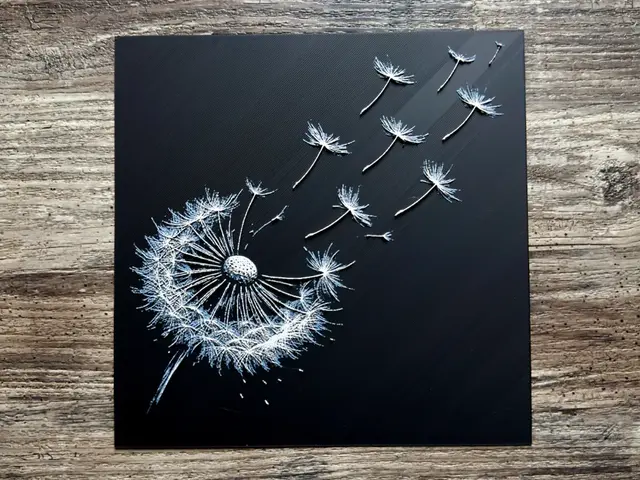 HueForge model: Dandelion Flower Series by novy