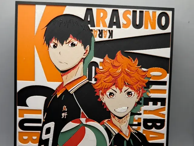 Haikyuu HueForge - Hinata and Kageyama