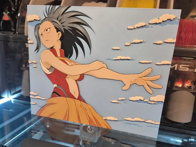 HueForge model: My Hero Academia - Momo Yaoyorozu MHA Hueforge by Glitch Kitten