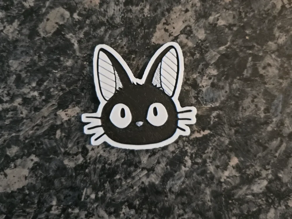 Sticker Jiji Studio Ghibli by Kactus Fpv HueForge model: Sticker Jiji Studio Ghibli by Kactus Fpv