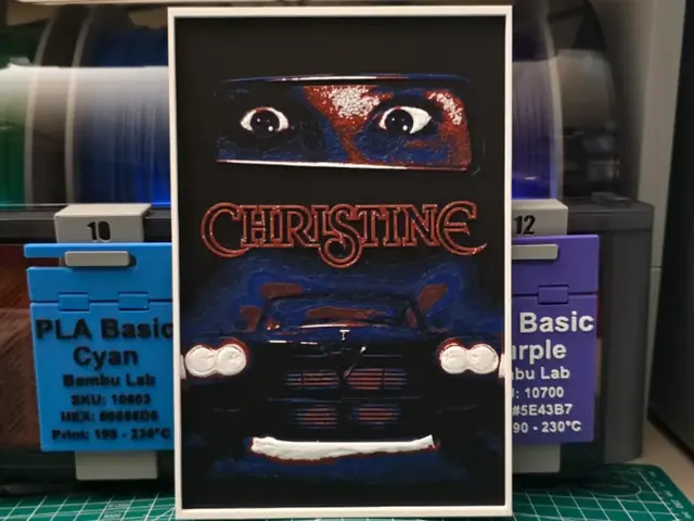 HueForge model: Christine Movie Poster - Hueforge Art by Lumpy3D
