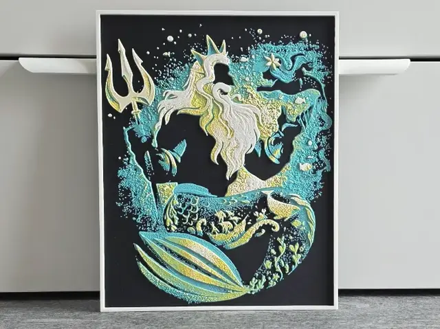 HueForge model: Disney King Triton Hueforge by RIVY3Dprint