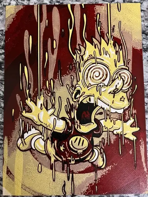 Trippy Bart -includes A1 mini (HueForge print)