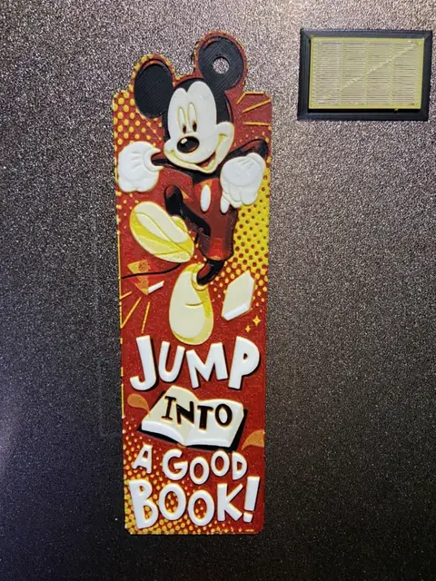 HueForge model: Mickey Mouse BOOKMARK by Morganja