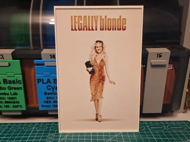 HueForge model: Legally Blonde Movie Poster - Hueforge Art by Lumpy3D