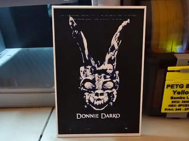HueForge model: Donnie Darko Movie Poster - Hueforge by Lumpy3D