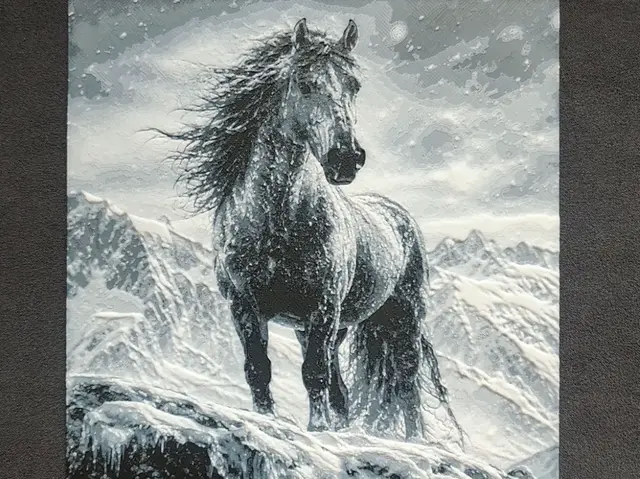 HueForge model: Mountain Horse HueForge by fD.667