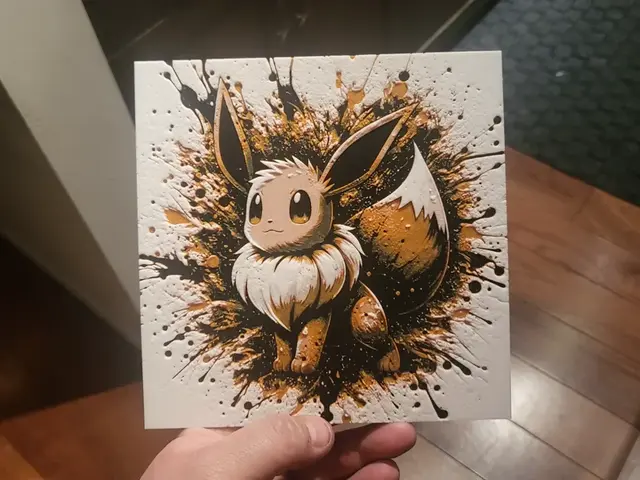 HueForge model: Graffiti Eevee Hueforge by 3Ree Printing