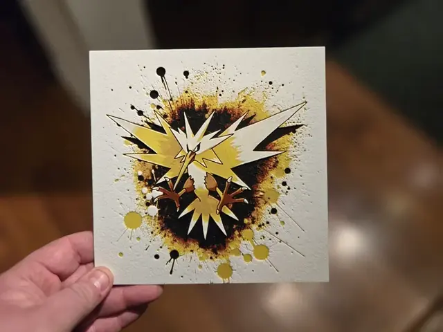 HueForge model: Graffiti Zapdos Hueforge by 3Ree Printing