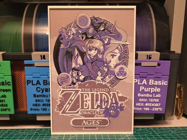 The Legend of Zelda: Oracle of Ages - Hueforge Art