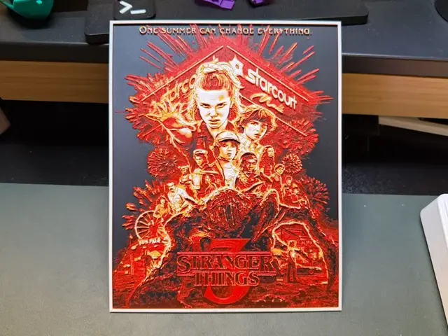 HueForge model: Stranger Things Season 3 HueForge by liv_3d