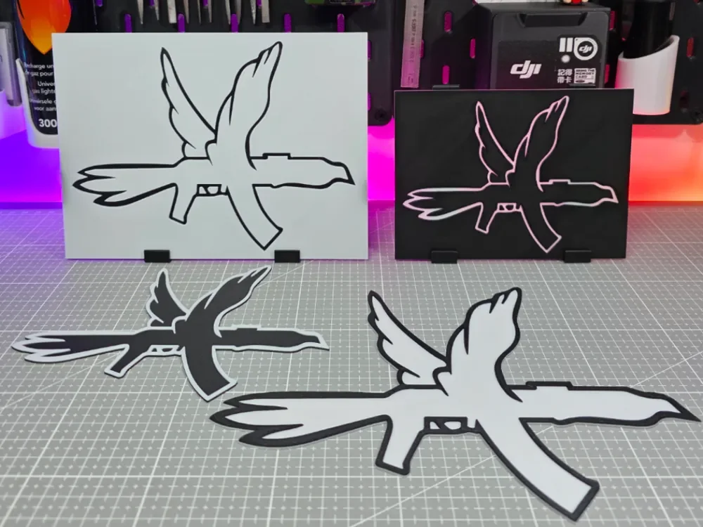 Columbine Logo – Hueforge – 2 Colors by Montoya Maker HueForge model: Columbine Logo – Hueforge – 2 Colors by Montoya Maker