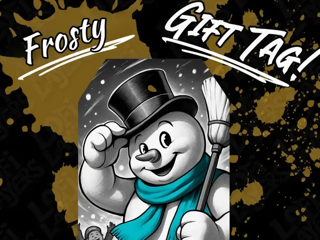 HueForge model: Frosty the Snowman Gift Tag Hueforge by LoFi Layers